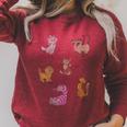 Disney Mickey And Friends Cat Names And Breeds Textbook Raglan Sleeve Sweatshirt Heather Dust