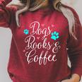 Dogs Books And Coffee T-Shirt Raglan Sleeve Sweatshirt Heather Dust Dogs Books And Coffee T-Shirt Raglan Sleeve Sweatshirt Heather Dust