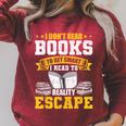 I Don't Read Books To Get Smart Book Lovers Reading Raglan Sleeve Sweatshirt Heather Dust I Don't Read Books To Get Smart Book Lovers Reading Raglan Sleeve Sweatshirt Heather Dust