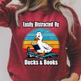 Ducks Books Lover Easily Distracted By Ducks & Books Raglan Sleeve Sweatshirt Heather Dust Ducks Books Lover Easily Distracted By Ducks & Books Raglan Sleeve Sweatshirt Heather Dust
