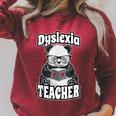 Dyslexia Teacher Therapist Dyslexic Therapy Panda Book Heart Raglan Sleeve Sweatshirt Heather Dust Dyslexia Teacher Therapist Dyslexic Therapy Panda Book Heart Raglan Sleeve Sweatshirt Heather Dust