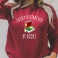 Easily Distracted By Books Shirt Reading T-Shirt Raglan Sleeve Sweatshirt Heather Dust Easily Distracted By Books Shirt Reading T-Shirt Raglan Sleeve Sweatshirt Heather Dust