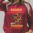 Easily Distracted By Dragons And Books Dragon Lover Mythical Raglan Sleeve Sweatshirt Heather Dust Easily Distracted By Dragons And Books Dragon Lover Mythical Raglan Sleeve Sweatshirt Heather Dust