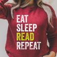 Eat Sleep Read Repeat Book Reader Bookworm Raglan Sleeve Sweatshirt Heather Dust Eat Sleep Read Repeat Book Reader Bookworm Raglan Sleeve Sweatshirt Heather Dust