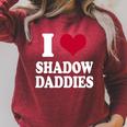 Fantasy Romantasy Book Lover I Love Heart Shadow Daddies Premium Tri-Blend Raglan Sleeve Sweatshirt Heather Dust Fantasy Romantasy Book Lover I Love Heart Shadow Daddies Premium Tri-Blend Raglan Sleeve Sweatshirt Heather Dust