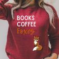 Fox Books Coffee Foxes Women Fox Graphic Cute Fox Lovers Raglan Sleeve Sweatshirt Heather Dust Fox Books Coffee Foxes Women Fox Graphic Cute Fox Lovers Raglan Sleeve Sweatshirt Heather Dust