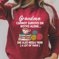 Grandma Cannot Survive On Books Alone She Also Needs Yarn Raglan Sleeve Sweatshirt Heather Dust Grandma Cannot Survive On Books Alone She Also Needs Yarn Raglan Sleeve Sweatshirt Heather Dust