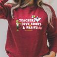 Halloween Teacher Love Books And Brains Teacher Halloween For Men Women Kids Raglan Sleeve Sweatshirt Heather Dust Halloween Teacher Love Books And Brains Teacher Halloween For Men Women Kids Raglan Sleeve Sweatshirt Heather Dust