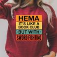 Hema Definition Like A Book Club With Swords Raglan Sleeve Sweatshirt Heather Dust