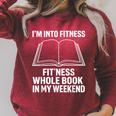 I’m Into Fitness Whole Book In My Weekend Reading Raglan Sleeve Sweatshirt Heather Dust I’m Into Fitness Whole Book In My Weekend Reading Raglan Sleeve Sweatshirt Heather Dust