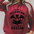 I'm Not a Bookworm I'm a Book Dragon Fantasy Readers Club Raglan Sleeve Sweatshirt Heather Dust I'm Not a Bookworm I'm a Book Dragon Fantasy Readers Club Raglan Sleeve Sweatshirt Heather Dust
