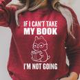 I'm Not Going Book Enthusiast Raglan Sleeve Sweatshirt Heather Dust