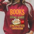 Introverts Book Club Members Readers Books Bibliophiles Raglan Sleeve Sweatshirt Heather Dust