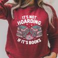 It's Not Hoarding If It's Books Reading Lover Bookworm Raglan Sleeve Sweatshirt Heather Dust It's Not Hoarding If It's Books Reading Lover Bookworm Raglan Sleeve Sweatshirt Heather Dust