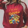I'Ve Got Issues Comic Book Collecting Premium Tri-Blend Raglan Sleeve Sweatshirt Heather Dust I'Ve Got Issues Comic Book Collecting Premium Tri-Blend Raglan Sleeve Sweatshirt Heather Dust