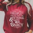 Jane Austen Book Club Mr Darcy Pride And Prejudice Raglan Sleeve Sweatshirt Heather Dust