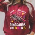 Just A Girl Who Loves Dinosaurs And Books Raglan Sleeve Sweatshirt Heather Dust Just A Girl Who Loves Dinosaurs And Books Raglan Sleeve Sweatshirt Heather Dust