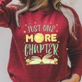 Just One More Chapter Book Raglan Sleeve Sweatshirt Heather Dust