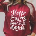 Keep Calm And Read Book Raglan Sleeve Sweatshirt Heather Dust Keep Calm And Read Book Raglan Sleeve Sweatshirt Heather Dust
