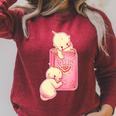 Kewpie Baby Magic Spell Book Witchcraft Halloween Gothic Raglan Sleeve Sweatshirt Heather Dust