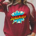 Kids Boys Jeremiah Comic Book Superhero Name Raglan Sleeve Sweatshirt Heather Dust Kids Boys Jeremiah Comic Book Superhero Name Raglan Sleeve Sweatshirt Heather Dust