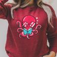 Librarian Book Sea Ocean Giant Squid Reading Octopus Raglan Sleeve Sweatshirt Heather Dust Librarian Book Sea Ocean Giant Squid Reading Octopus Raglan Sleeve Sweatshirt Heather Dust