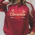 In My Librarian Era Book Lover Raglan Sleeve Sweatshirt Heather Dust
