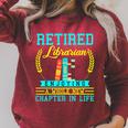 Librarian Retirement Retired Book Coworker Former 2025 Raglan Sleeve Sweatshirt Heather Dust