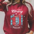 A Library Is Full Of Treasures For a Librarian Library Book Raglan Sleeve Sweatshirt Heather Dust