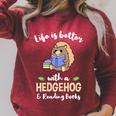 Life Is Better With A Hedgehog And Reading Books Raglan Sleeve Sweatshirt Heather Dust Life Is Better With A Hedgehog And Reading Books Raglan Sleeve Sweatshirt Heather Dust