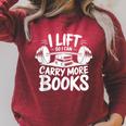 Lift So I Can Carry More Books Reading Lover Fitness Workout Raglan Sleeve Sweatshirt Heather Dust Lift So I Can Carry More Books Reading Lover Fitness Workout Raglan Sleeve Sweatshirt Heather Dust