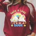 Take A Look Its In Book Books Lover Librarian Bookworm Raglan Sleeve Sweatshirt Heather Dust Take A Look Its In Book Books Lover Librarian Bookworm Raglan Sleeve Sweatshirt Heather Dust