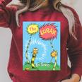 The Lorax Book Cover Performance Raglan Sleeve Sweatshirt Heather Dust