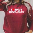 I Love Heart Spicy Book Recs Fantasy Romance Recommendations Raglan Sleeve Sweatshirt Heather Dust I Love Heart Spicy Book Recs Fantasy Romance Recommendations Raglan Sleeve Sweatshirt Heather Dust