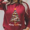 Merry Bookmas Book Reading Lover Library Reader Enthusiast Raglan Sleeve Sweatshirt Heather Dust