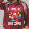 I Have No Shelf Control Reading Books Bookworm Raglan Sleeve Sweatshirt Heather Dust