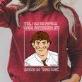 The Office Book Face Jim Raglan Sleeve Sweatshirt Heather Dust