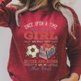 Once Upon A Time There Was A Girl Loved Soccer And Books Raglan Sleeve Sweatshirt Heather Dust Once Upon A Time There Was A Girl Loved Soccer And Books Raglan Sleeve Sweatshirt Heather Dust