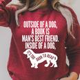 Outside Of A Dog A Book Is Man's Best Friend Apparel Premium Tri-Blend Raglan Sleeve Sweatshirt Heather Dust Outside Of A Dog A Book Is Man's Best Friend Apparel Premium Tri-Blend Raglan Sleeve Sweatshirt Heather Dust