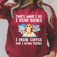 Owl That's What I Do I Read Books I Drink Coffee Raglan Sleeve Sweatshirt Heather Dust Owl That's What I Do I Read Books I Drink Coffee Raglan Sleeve Sweatshirt Heather Dust