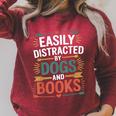 Pet Lover Joke Easily Distracted By Dogs And Books Men Raglan Sleeve Sweatshirt Heather Dust Pet Lover Joke Easily Distracted By Dogs And Books Men Raglan Sleeve Sweatshirt Heather Dust