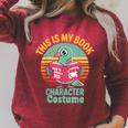 Pigeon Book Character Costume For Reading Day Raglan Sleeve Sweatshirt Heather Dust