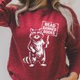 Read Banned Books Book Lover Bookworm Men Women Raglan Sleeve Sweatshirt Heather Dust