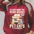 Read Books And Pet Cats Cat Lover Women Girls Kids Raglan Sleeve Sweatshirt Heather Dust Read Books And Pet Cats Cat Lover Women Girls Kids Raglan Sleeve Sweatshirt Heather Dust