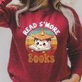 Read S'More Book Marshmallow Book Reading Lover Raglan Sleeve Sweatshirt Heather Dust Read S'More Book Marshmallow Book Reading Lover Raglan Sleeve Sweatshirt Heather Dust