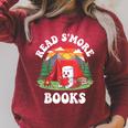 Read S'More Books Camping Marshmallow Outdoor Reading Raglan Sleeve Sweatshirt Heather Dust Read S'More Books Camping Marshmallow Outdoor Reading Raglan Sleeve Sweatshirt Heather Dust