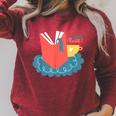 Readers Gonna Read Book Lover Coffee Lazy Weekend Raglan Sleeve Sweatshirt Heather Dust