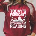 Reading Art For Men Women Bookworm Reading Book Lovers Raglan Sleeve Sweatshirt Heather Dust