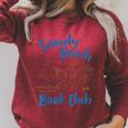 Reading Book Lover Bookish Summer Sandy A Beach Book Club Raglan Sleeve Sweatshirt Heather Dust