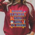 Reading Books Reading Teacher Raglan Sleeve Sweatshirt Heather Dust